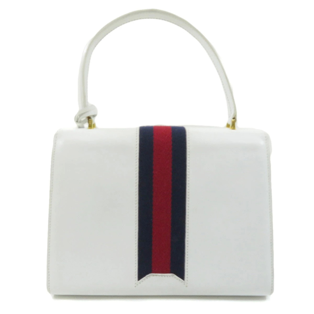 Gucci Handbag Webbing Calfskin Black
